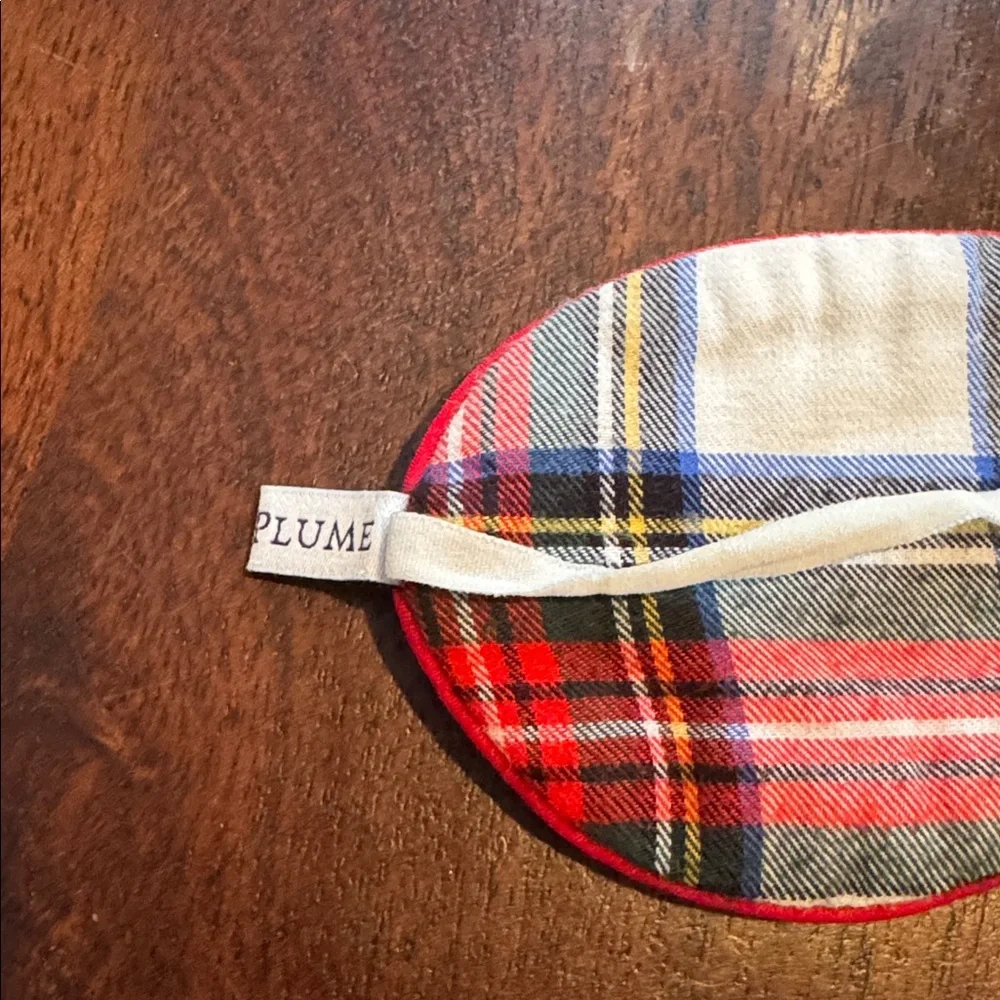 Petite Plume Plaid Sleep Mask for Kids